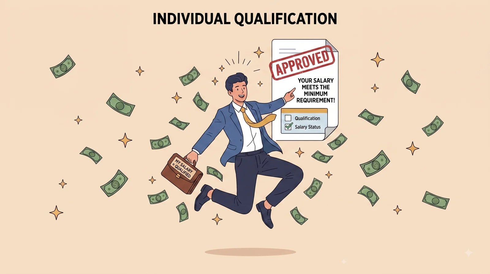 Hands holding a trust message while considering personal loan income and repayment affordability